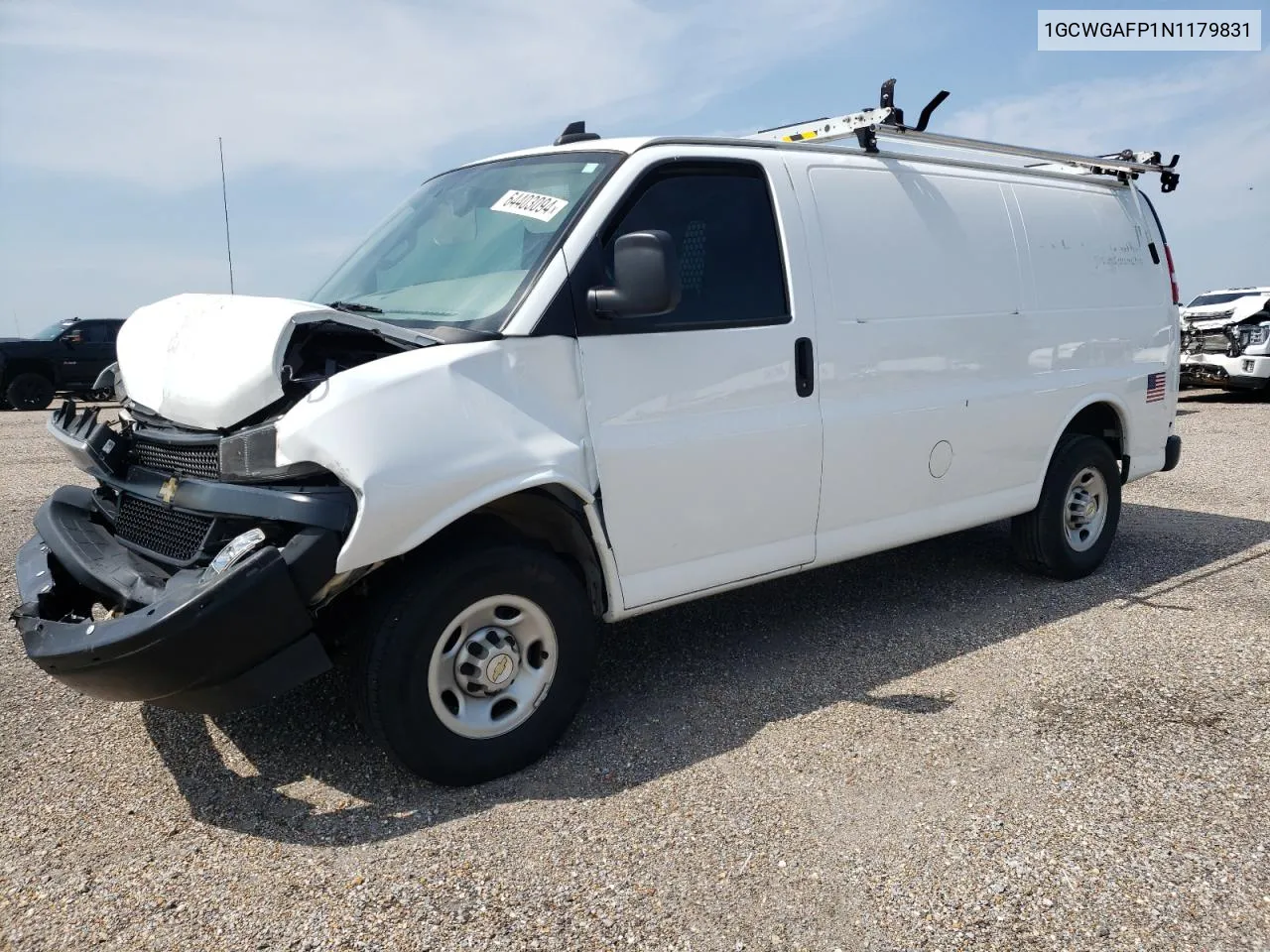 2022 Chevrolet Express G2500 VIN: 1GCWGAFP1N1179831 Lot: 64403094