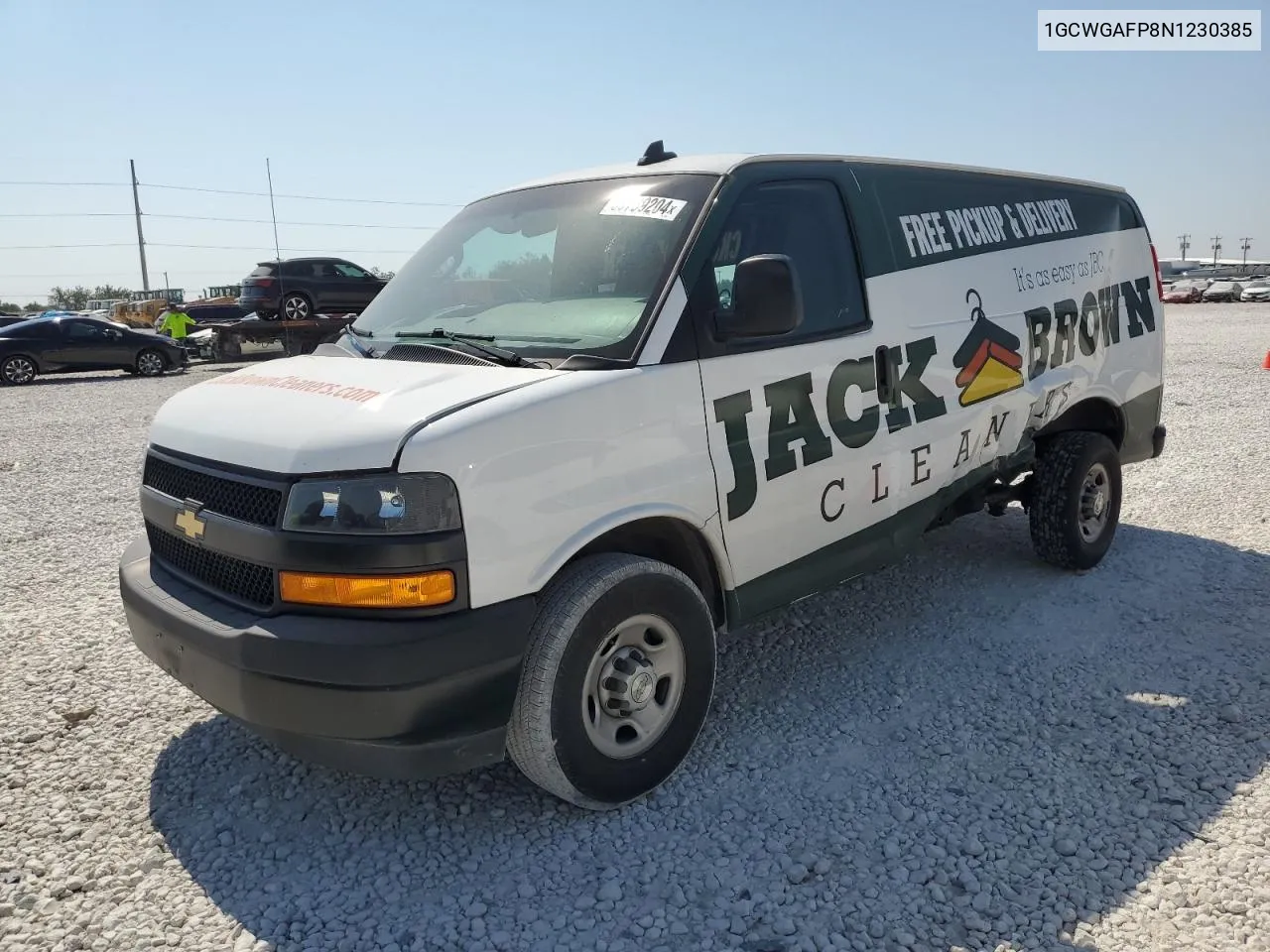 2022 Chevrolet Express G2500 VIN: 1GCWGAFP8N1230385 Lot: 69799204