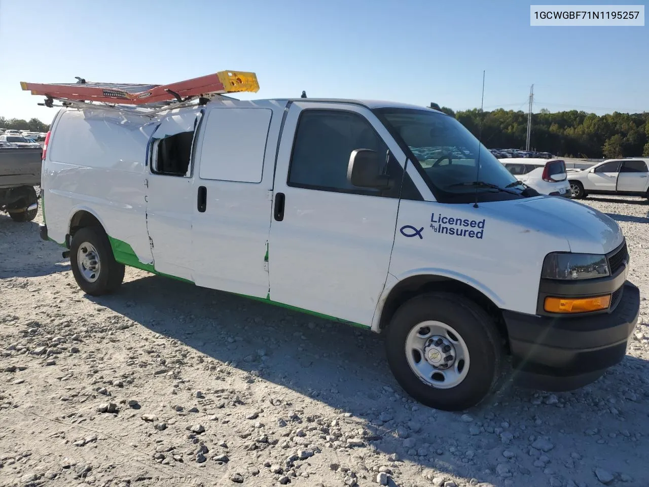 1GCWGBF71N1195257 2022 Chevrolet Express G2500