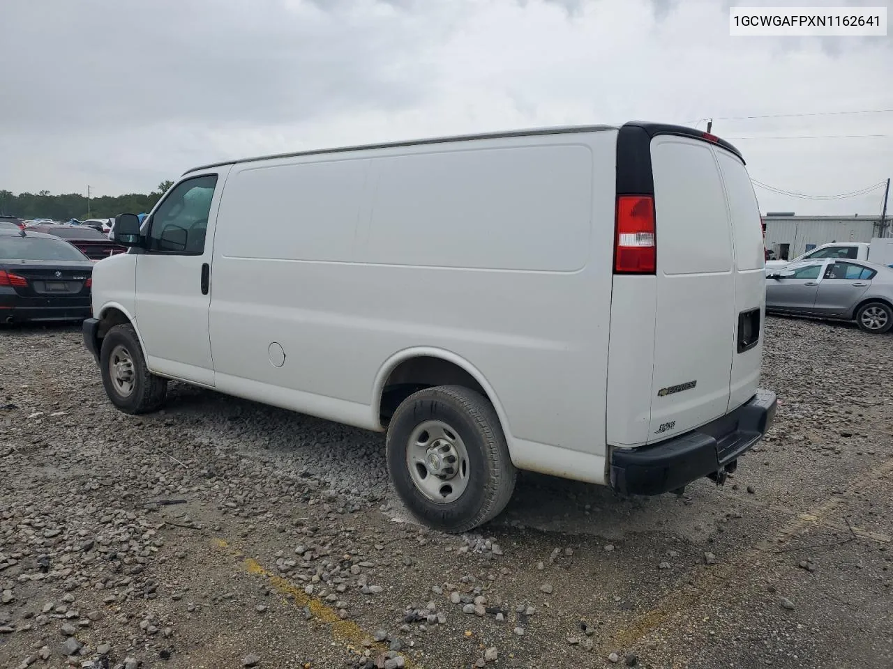 2022 Chevrolet Express G2500 VIN: 1GCWGAFPXN1162641 Lot: 73592284