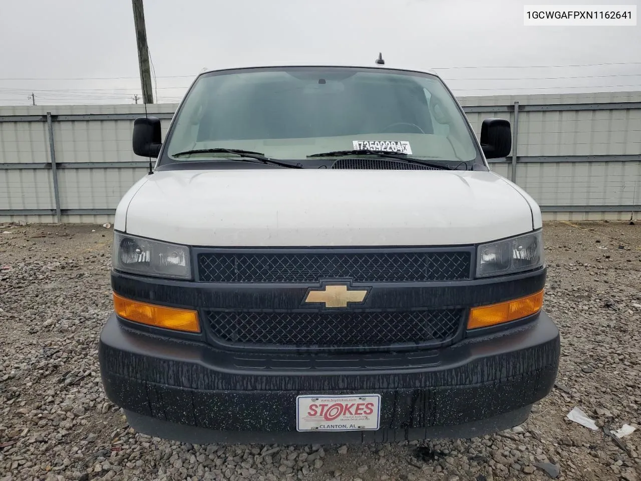 2022 Chevrolet Express G2500 VIN: 1GCWGAFPXN1162641 Lot: 73592284