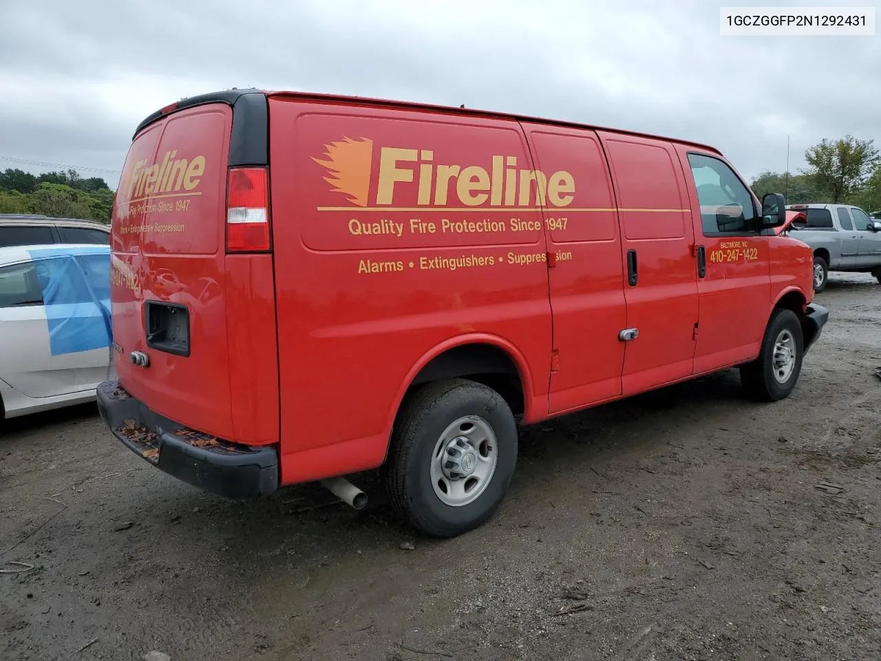 2022 Chevrolet Express G3500 VIN: 1GCZGGFP2N1292431 Lot: 73665754