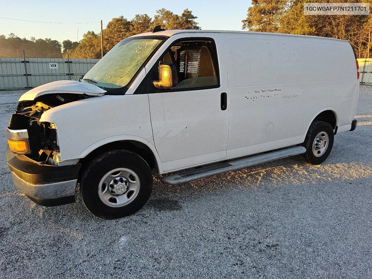 2022 Chevrolet Express G2500 VIN: 1GCWGAFP7N1211701 Lot: 76135834