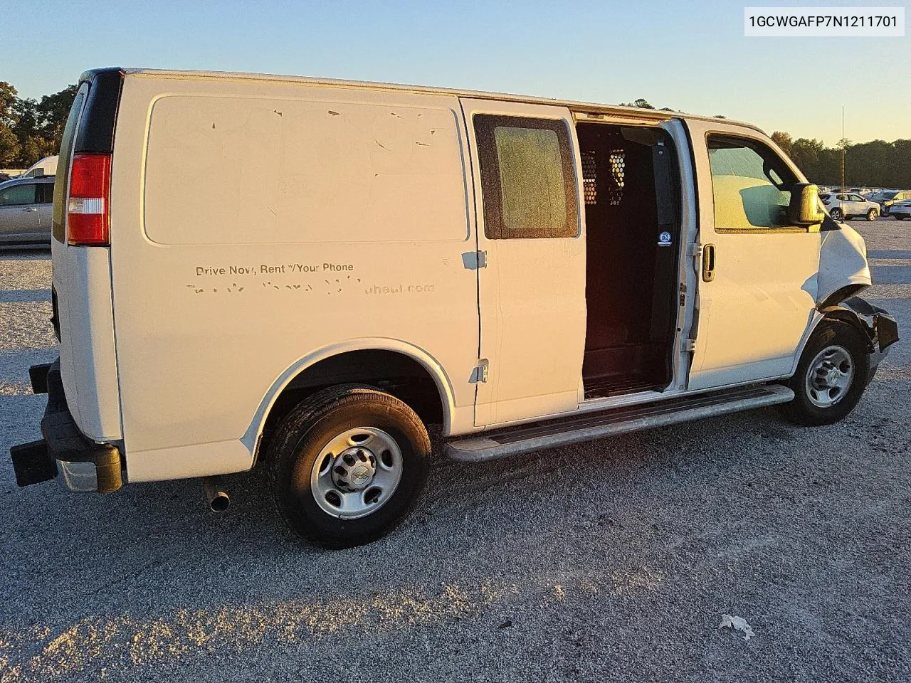 2022 Chevrolet Express G2500 VIN: 1GCWGAFP7N1211701 Lot: 76135834