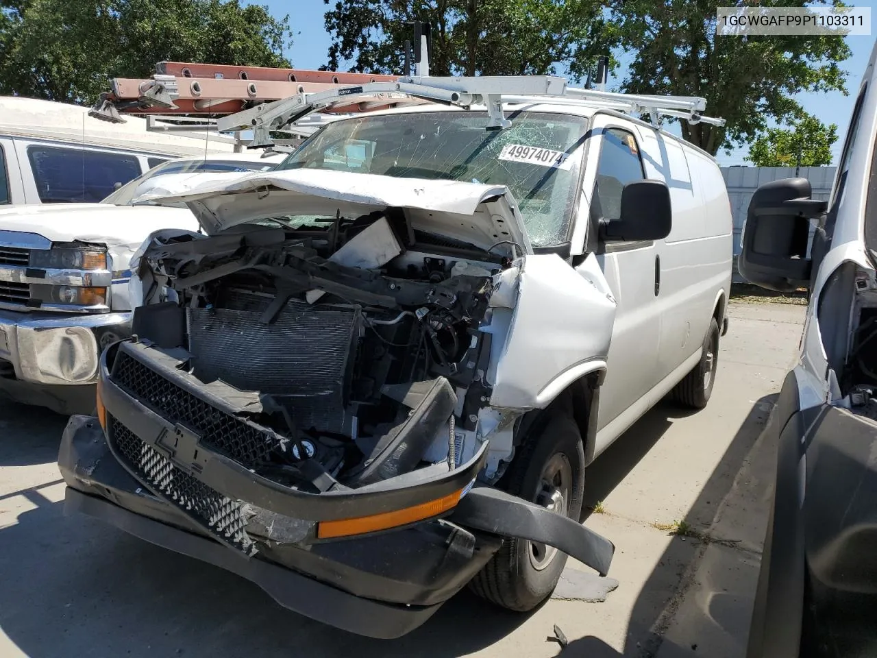 2023 Chevrolet Express G2500 VIN: 1GCWGAFP9P1103311 Lot: 49974074