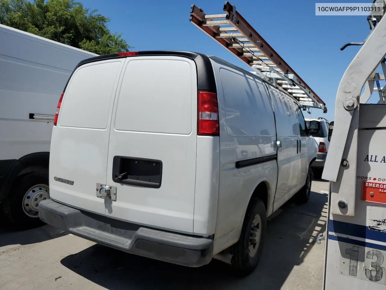 2023 Chevrolet Express G2500 VIN: 1GCWGAFP9P1103311 Lot: 49974074