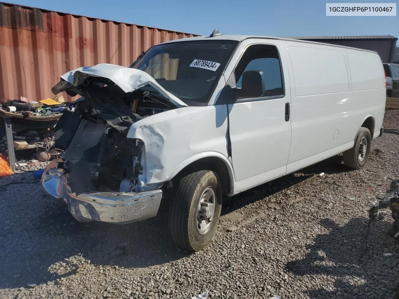 2023 Chevrolet Express G3500 VIN: 1GCZGHFP6P1100467 Lot: 68789434