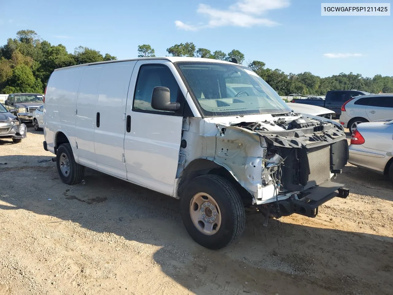 2023 Chevrolet Express G2500 VIN: 1GCWGAFP5P1211425 Lot: 72121744