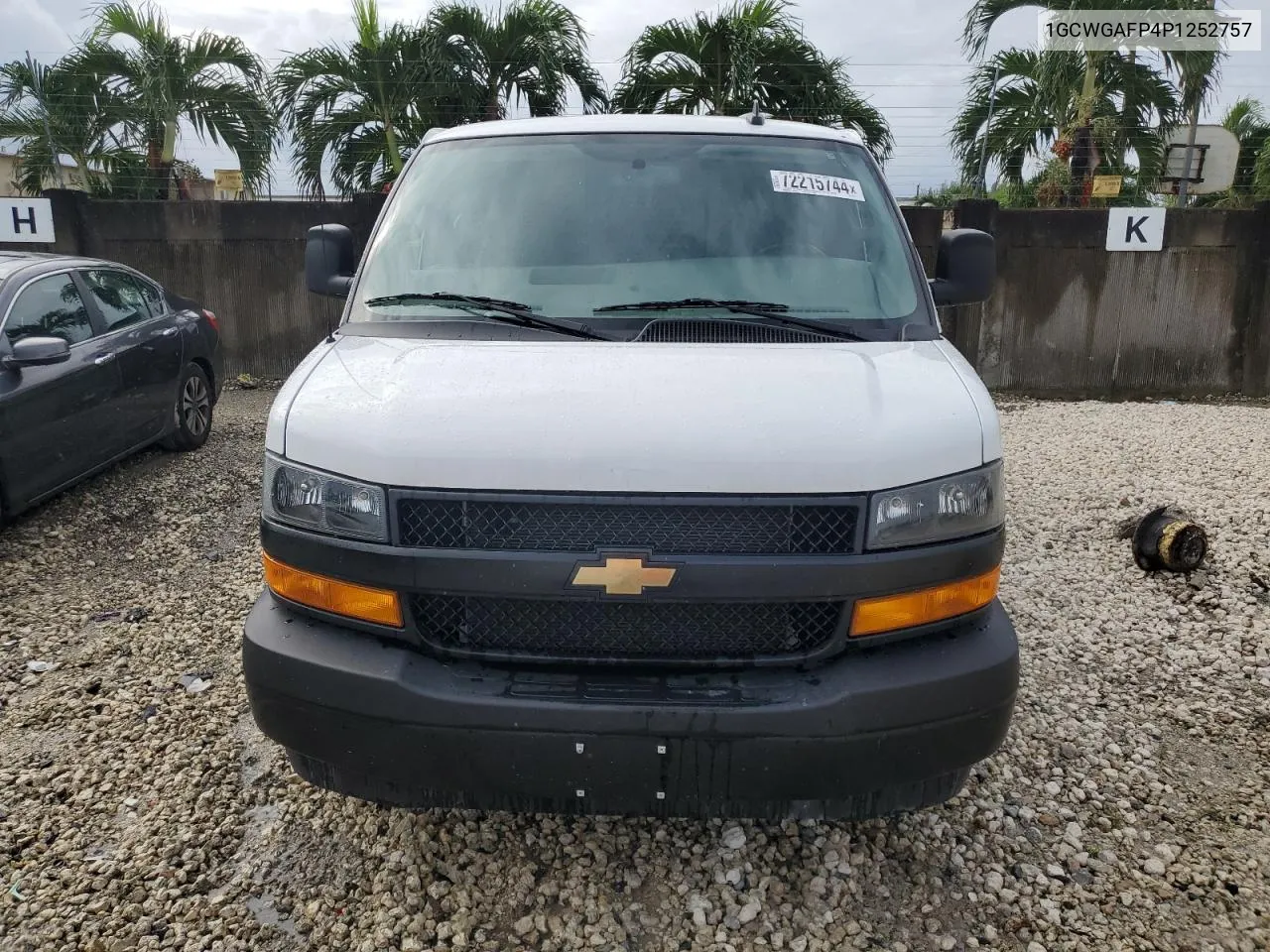 2023 Chevrolet Express G2500 VIN: 1GCWGAFP4P1252757 Lot: 72215744