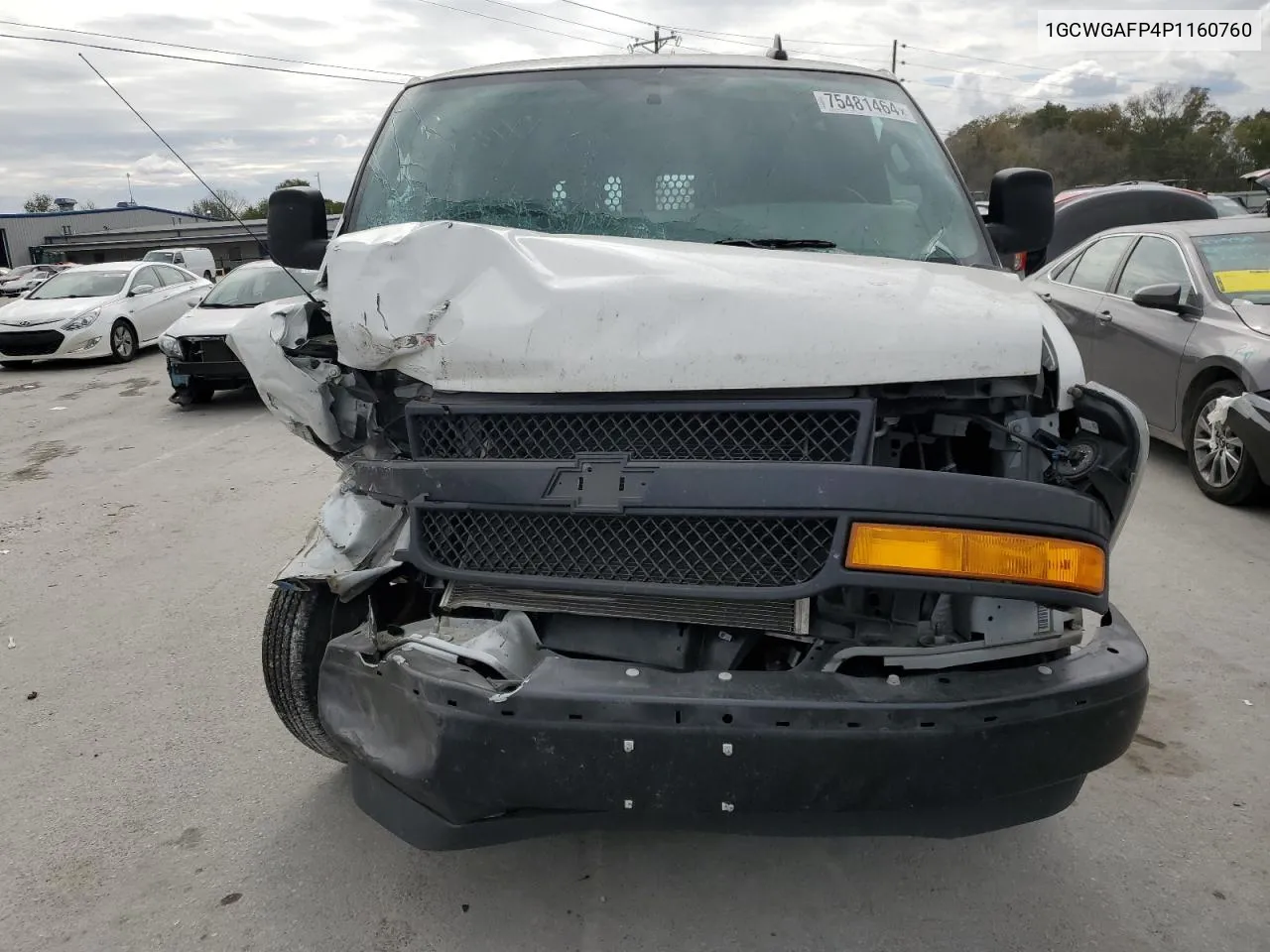 2023 Chevrolet Express G2500 VIN: 1GCWGAFP4P1160760 Lot: 75481464