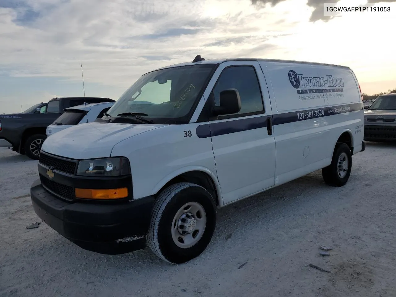 2023 Chevrolet Express G2500 VIN: 1GCWGAFP1P1191058 Lot: 77089124