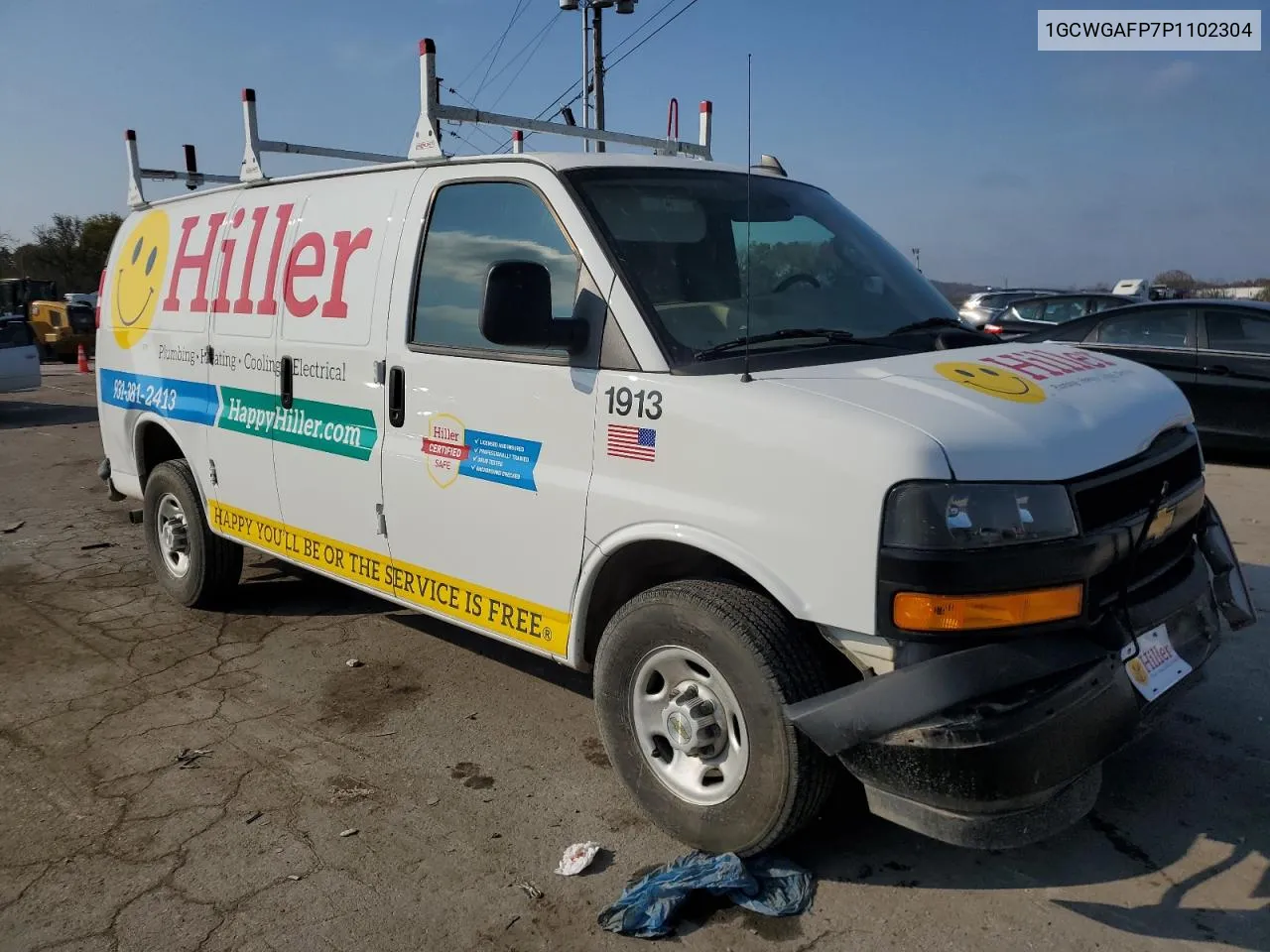 2023 Chevrolet Express G2500 VIN: 1GCWGAFP7P1102304 Lot: 77983794