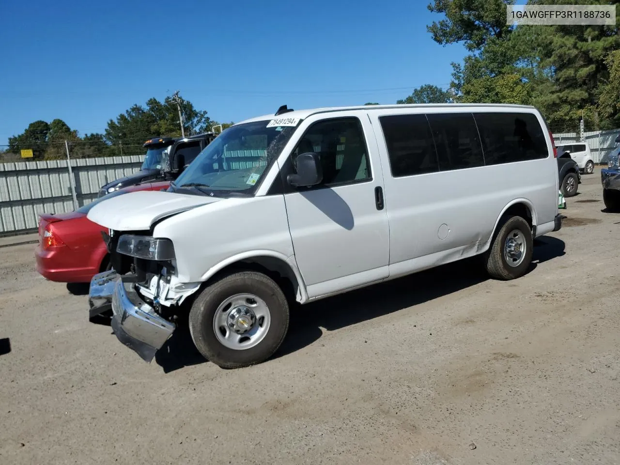 2024 Chevrolet Express G2500 Lt VIN: 1GAWGFFP3R1188736 Lot: 75491294