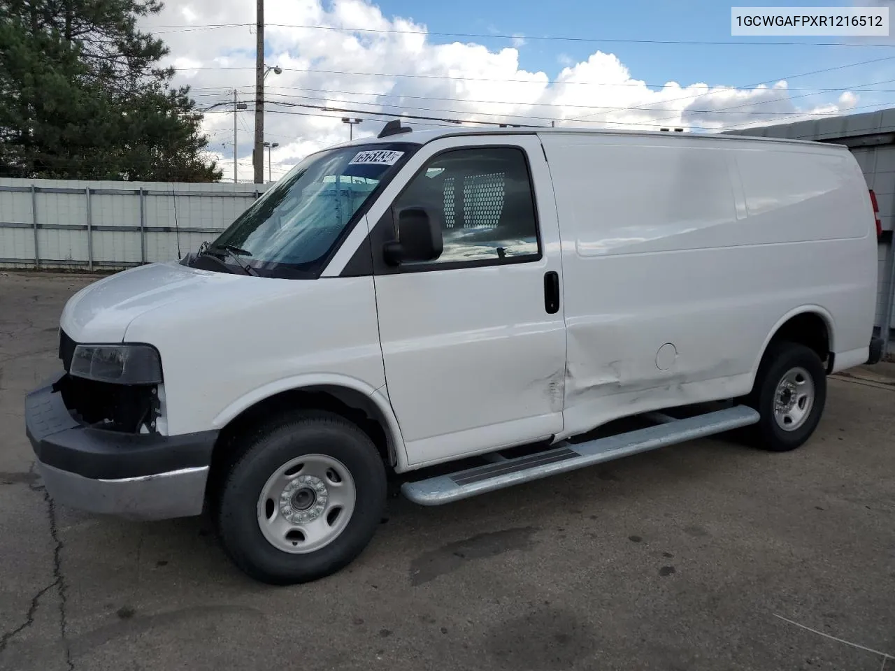 2024 Chevrolet Express G2500 VIN: 1GCWGAFPXR1216512 Lot: 75751434