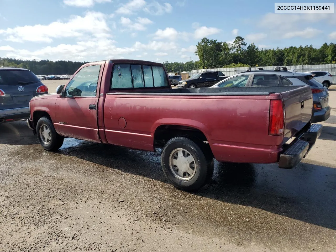 1989 Chevrolet Gmt-400 C1500 VIN: 2GCDC14H3K1159441 Lot: 68632174