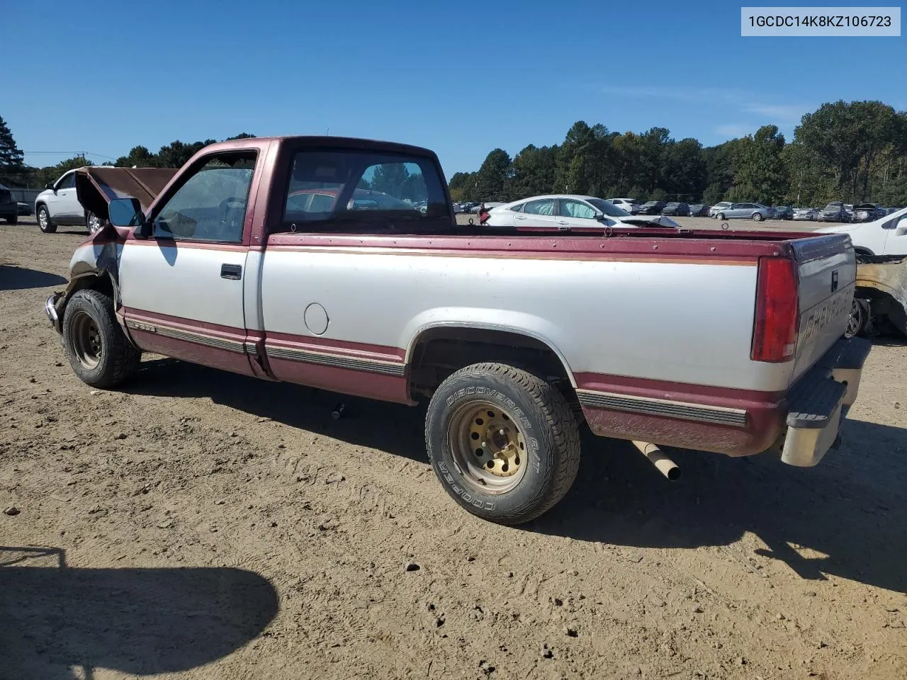 1989 Chevrolet Gmt-400 C1500 VIN: 1GCDC14K8KZ106723 Lot: 76841484