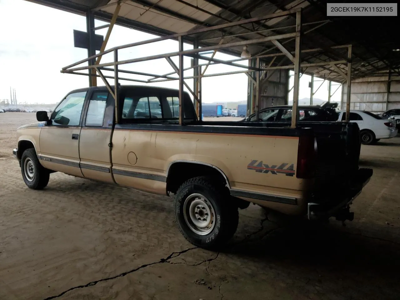 1989 Chevrolet Gmt-400 K1500 VIN: 2GCEK19K7K1152195 Lot: 81324634