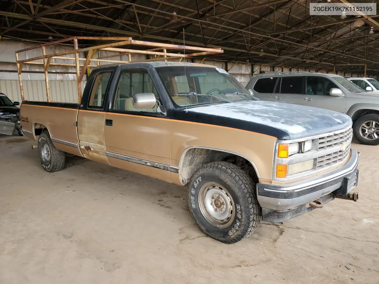 1989 Chevrolet Gmt-400 K1500 VIN: 2GCEK19K7K1152195 Lot: 81324634