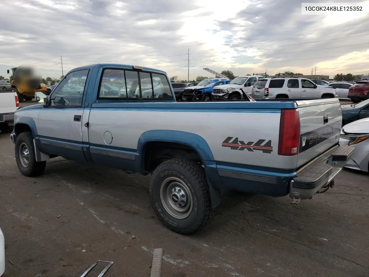 1990 Chevrolet Gmt-400 K2500 VIN: 1GCGK24K8LE125352 Lot: 72539454