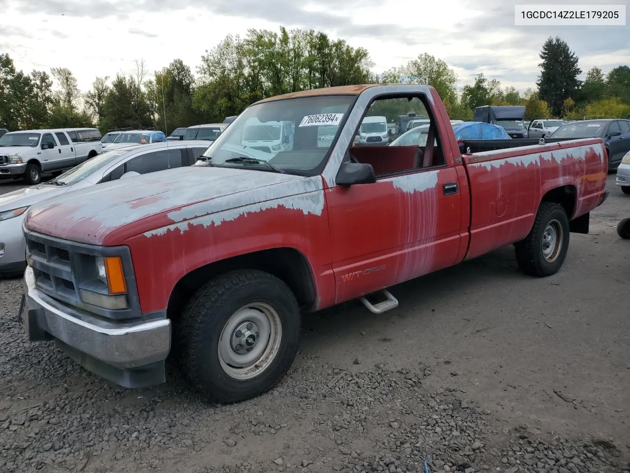 1990 Chevrolet Gmt-400 C1500 VIN: 1GCDC14Z2LE179205 Lot: 76062394