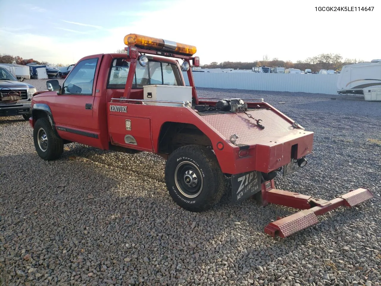 1990 Chevrolet Gmt-400 K2500 VIN: 1GCGK24K5LE114647 Lot: 76900714