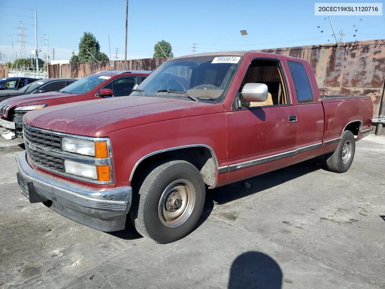 1990 Chevrolet Gmt-400 C1500 VIN: 2GCEC19K5L1120716 Lot: 78955874