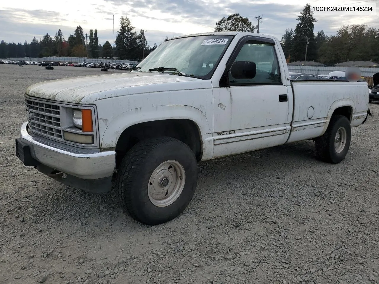 1991 Chevrolet Gmt-400 K2500 VIN: 1GCFK24Z0ME145234 Lot: 75769624