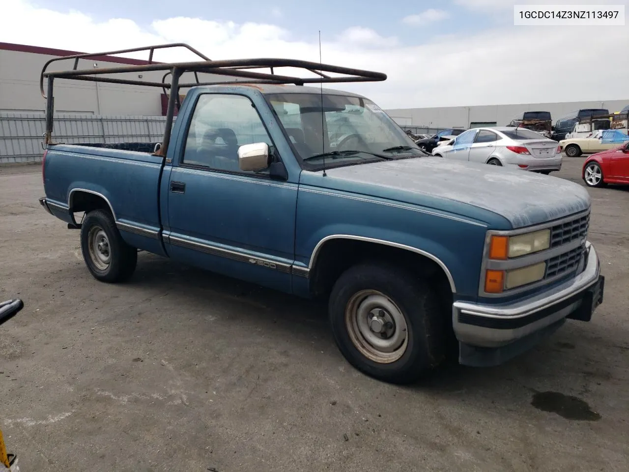 1992 Chevrolet Gmt-400 C1500 VIN: 1GCDC14Z3NZ113497 Lot: 72601944