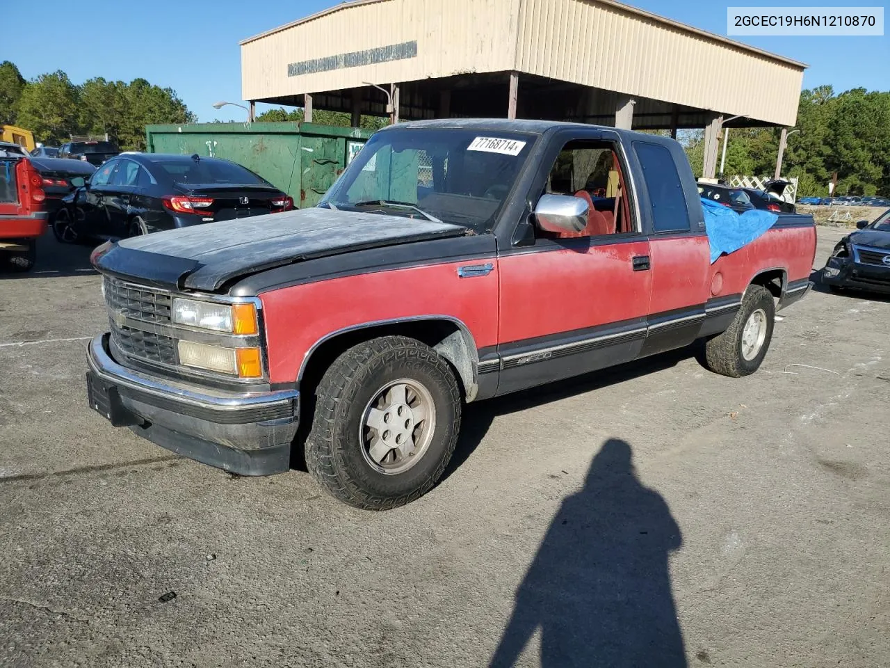 1992 Chevrolet Gmt-400 C1500 VIN: 2GCEC19H6N1210870 Lot: 77168714