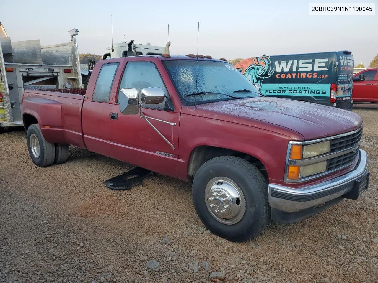 1992 Chevrolet Gmt-400 C3500 VIN: 2GBHC39N1N1190045 Lot: 78150314