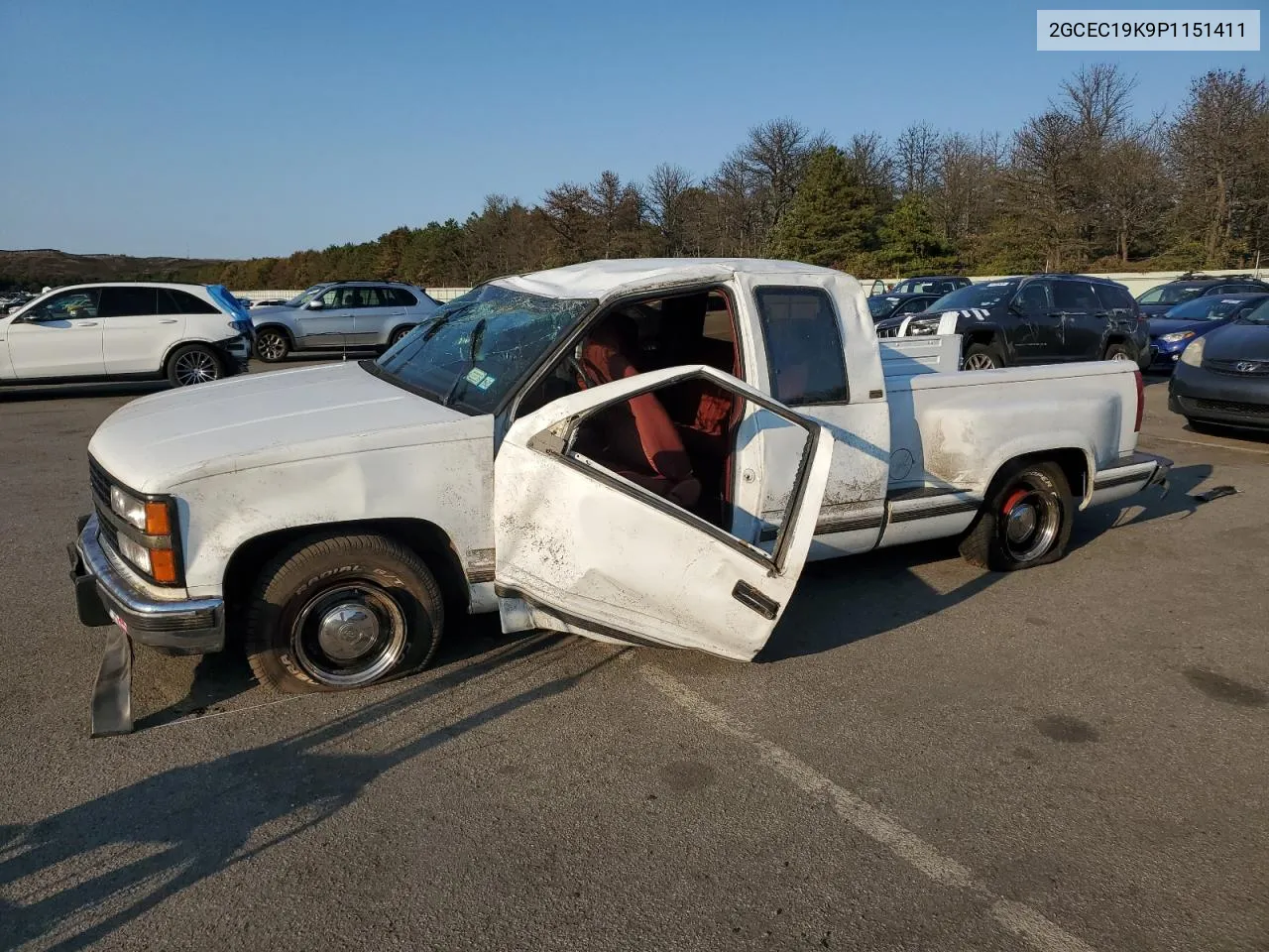 1993 Chevrolet Gmt-400 C1500 VIN: 2GCEC19K9P1151411 Lot: 75741584