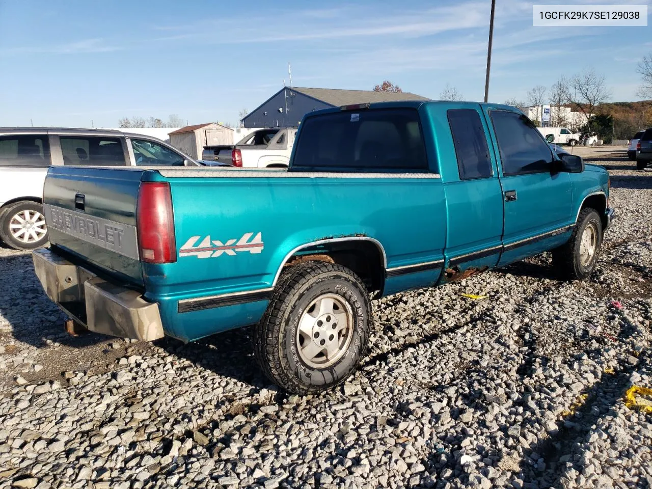 1995 Chevrolet Gmt-400 K2500 VIN: 1GCFK29K7SE129038 Lot: 77554234