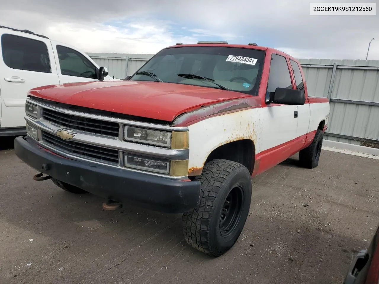 1995 Chevrolet Gmt-400 K1500 VIN: 2GCEK19K9S1212560 Lot: 77948434