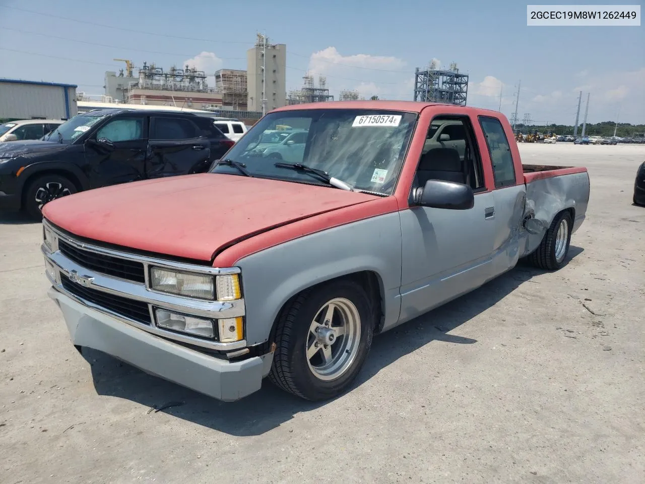 1998 Chevrolet Gmt-400 C1500 VIN: 2GCEC19M8W1262449 Lot: 67150574