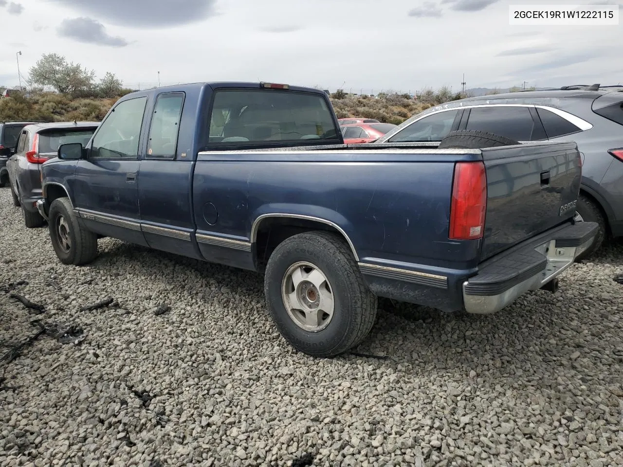 1998 Chevrolet Gmt-400 K1500 VIN: 2GCEK19R1W1222115 Lot: 68703564