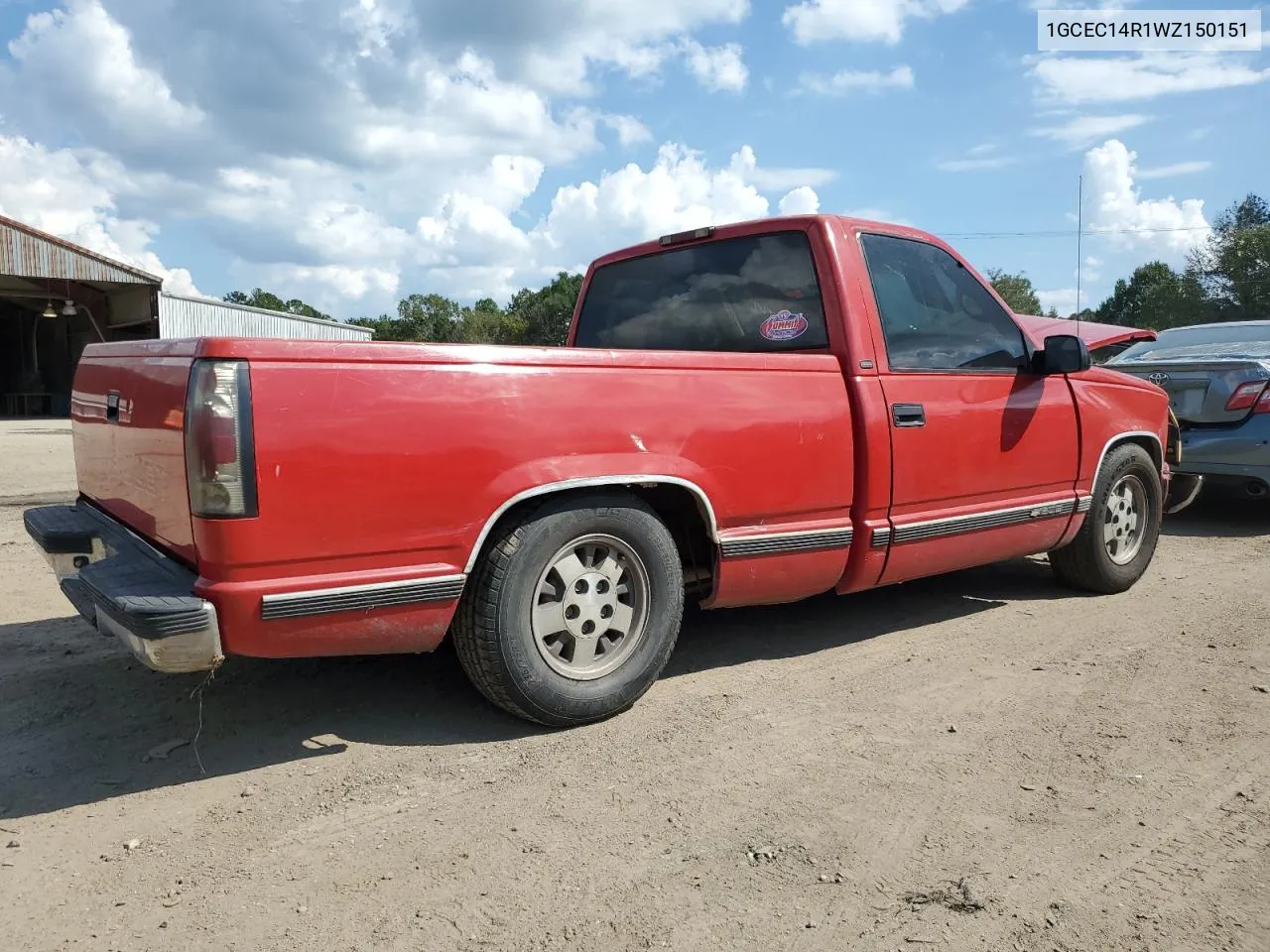 1998 Chevrolet Gmt-400 C1500 VIN: 1GCEC14R1WZ150151 Lot: 72062604