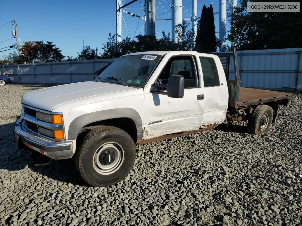 1998 Chevrolet Gmt-400 K2500 VIN: 1GCGK29RXWE215208 Lot: 75749674