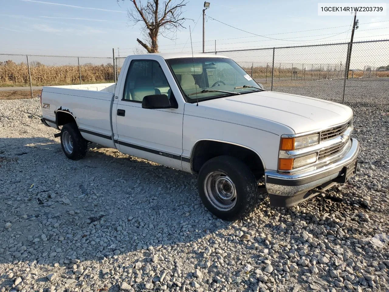 1998 Chevrolet Gmt-400 K1500 VIN: 1GCEK14R1WZ203739 Lot: 77809444