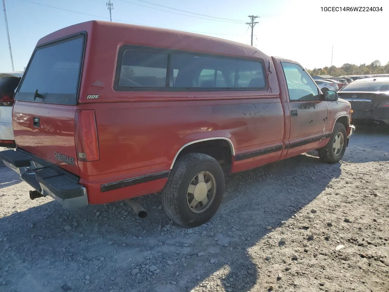 1998 Chevrolet Gmt-400 C1500 VIN: 1GCEC14R6WZ224034 Lot: 77813434