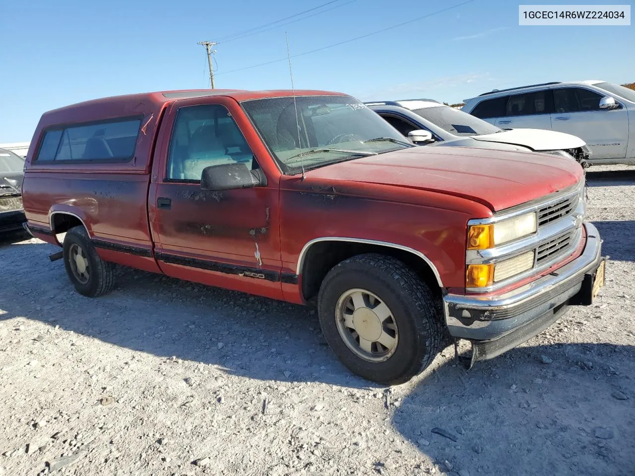 1998 Chevrolet Gmt-400 C1500 VIN: 1GCEC14R6WZ224034 Lot: 77813434