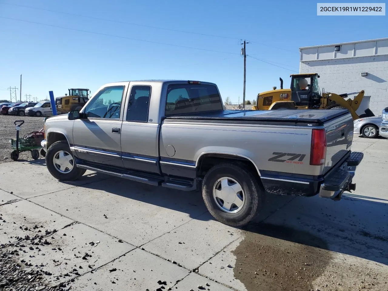 1998 Chevrolet Gmt-400 K1500 VIN: 2GCEK19R1W1229422 Lot: 78416914