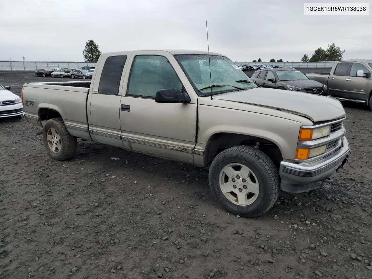 1998 Chevrolet Gmt-400 K1500 VIN: 1GCEK19R6WR138038 Lot: 80092164