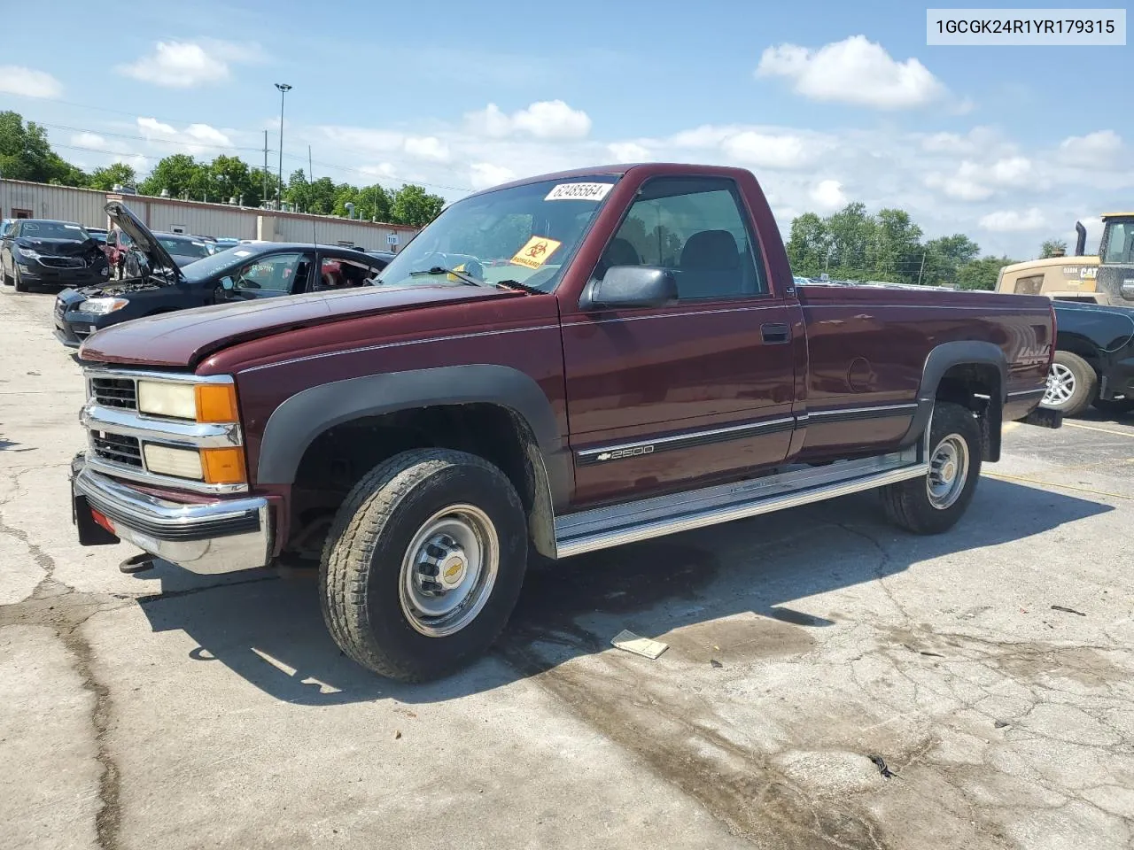 2000 Chevrolet Gmt-400 K2500 VIN: 1GCGK24R1YR179315 Lot: 62485564