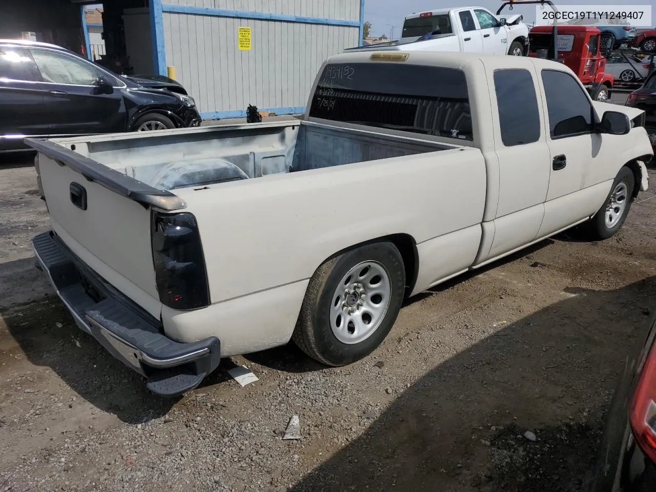 2000 Chevrolet Silverado C1500 VIN: 2GCEC19T1Y1249407 Lot: 65678694