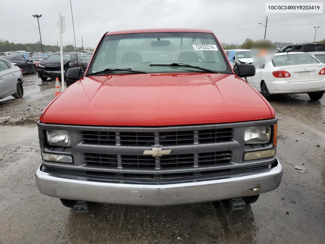 2000 Chevrolet Gmt-400 C3500 VIN: 1GCGC34RXYR203419 Lot: 72432214