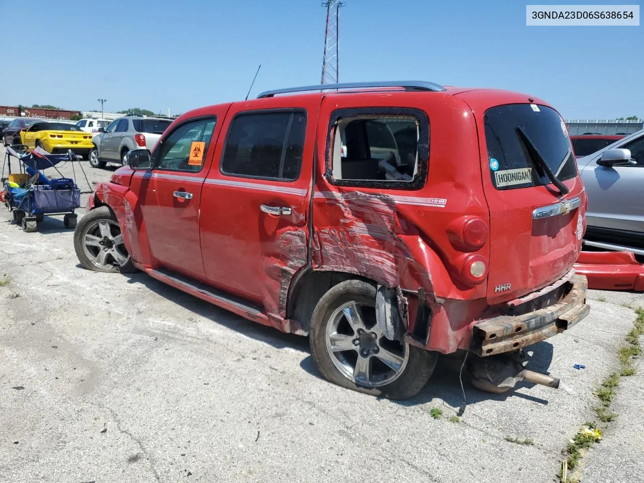 2006 Chevrolet Hhr Lt VIN: 3GNDA23D06S638654 Lot: 64685364