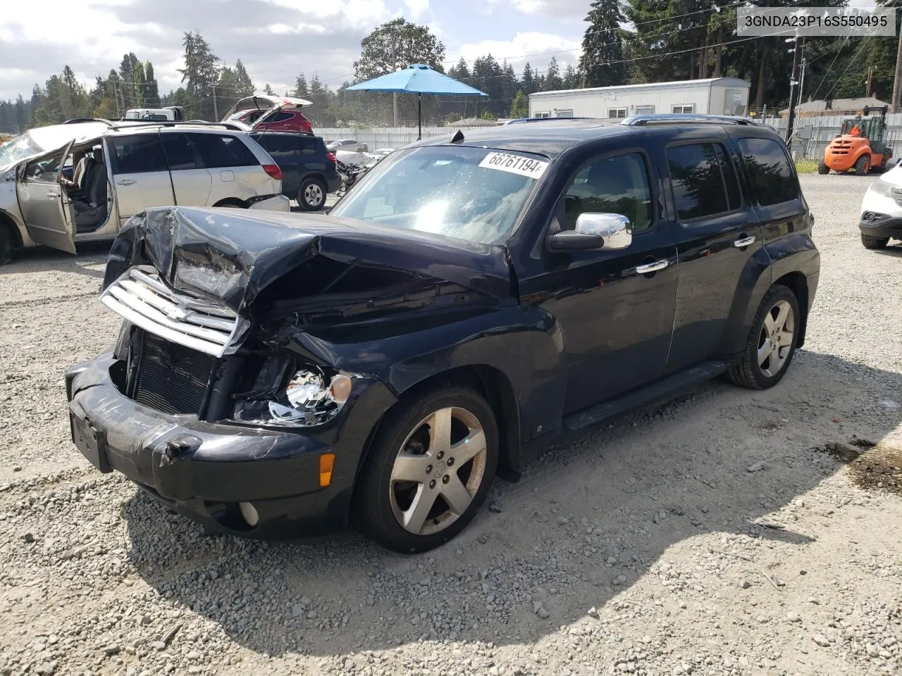 2006 Chevrolet Hhr Lt VIN: 3GNDA23P16S550495 Lot: 66761194