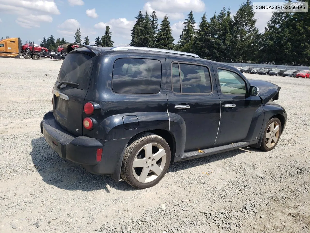 2006 Chevrolet Hhr Lt VIN: 3GNDA23P16S550495 Lot: 66761194