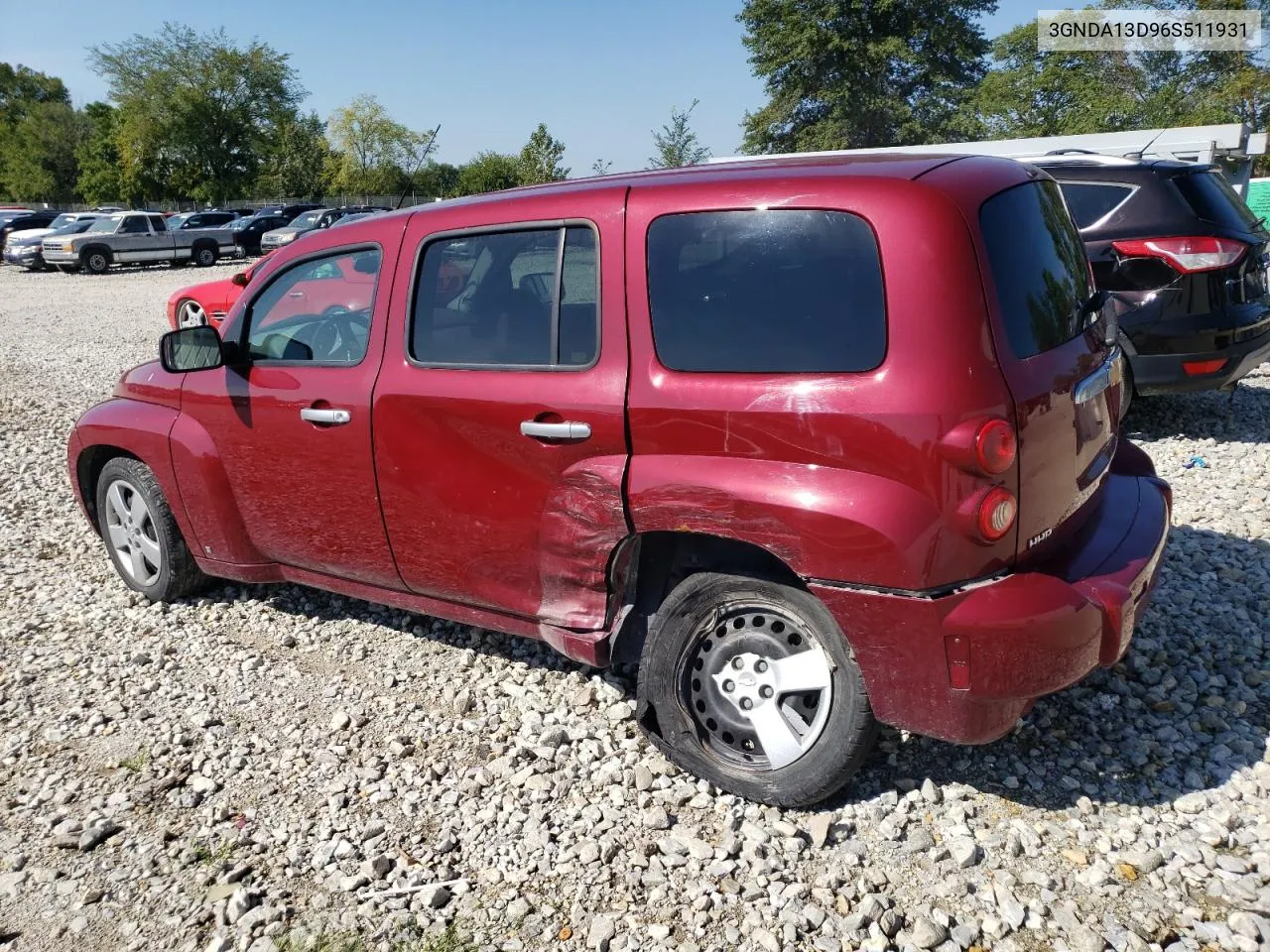 2006 Chevrolet Hhr Ls VIN: 3GNDA13D96S511931 Lot: 67148744