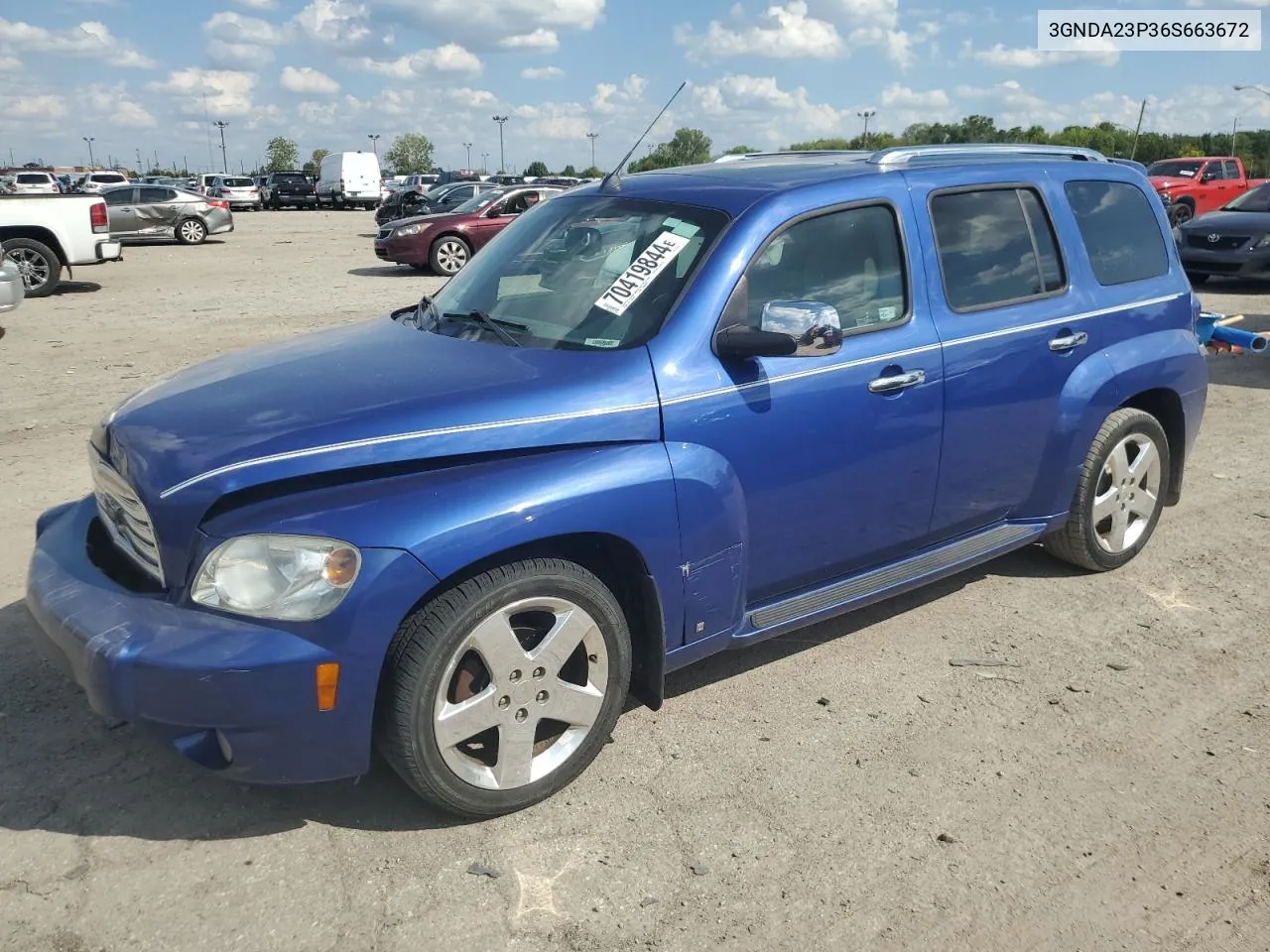 2006 Chevrolet Hhr Lt VIN: 3GNDA23P36S663672 Lot: 70419844